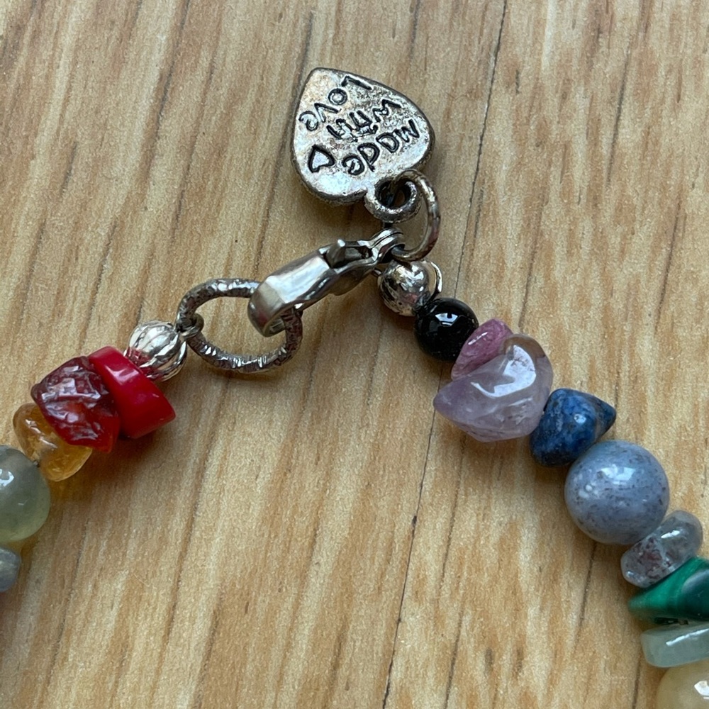 Chakra bracelet with Natural stones Reiki infused - Picture 3 of 10